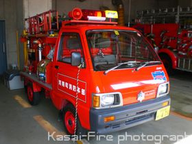 可搬式ポンプ積載車